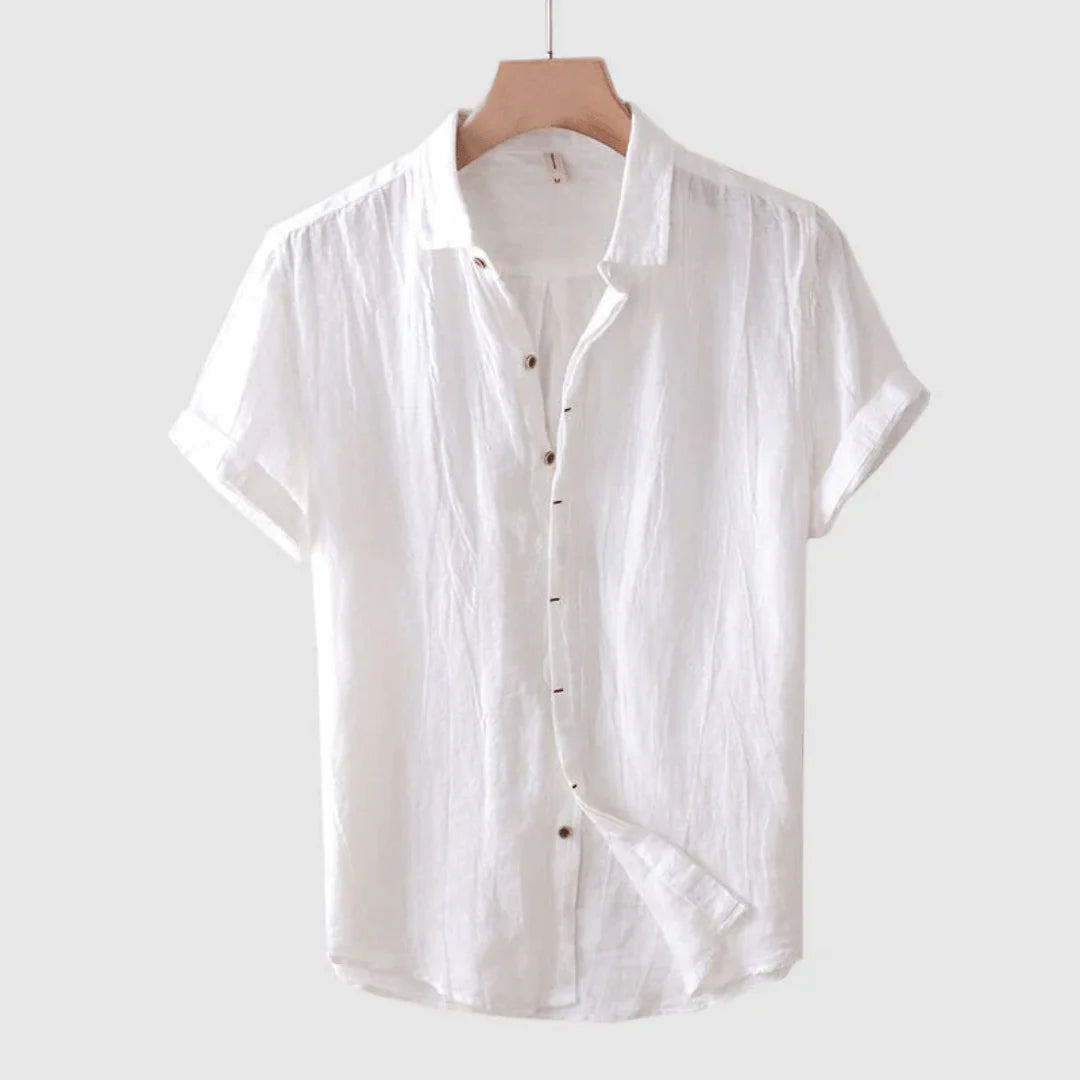 AnaJosé™ — Camisa de manga corta con botones, estilo elegante