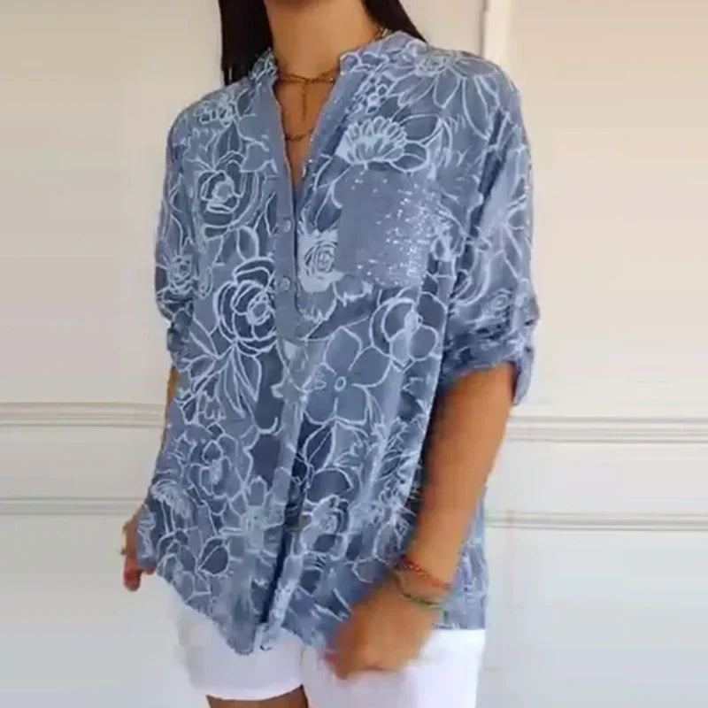 Leti - Blusa con estampado floral