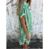 Eva™ Vestido Clásico con Estampado – Elegancia Natural y Confort Diario