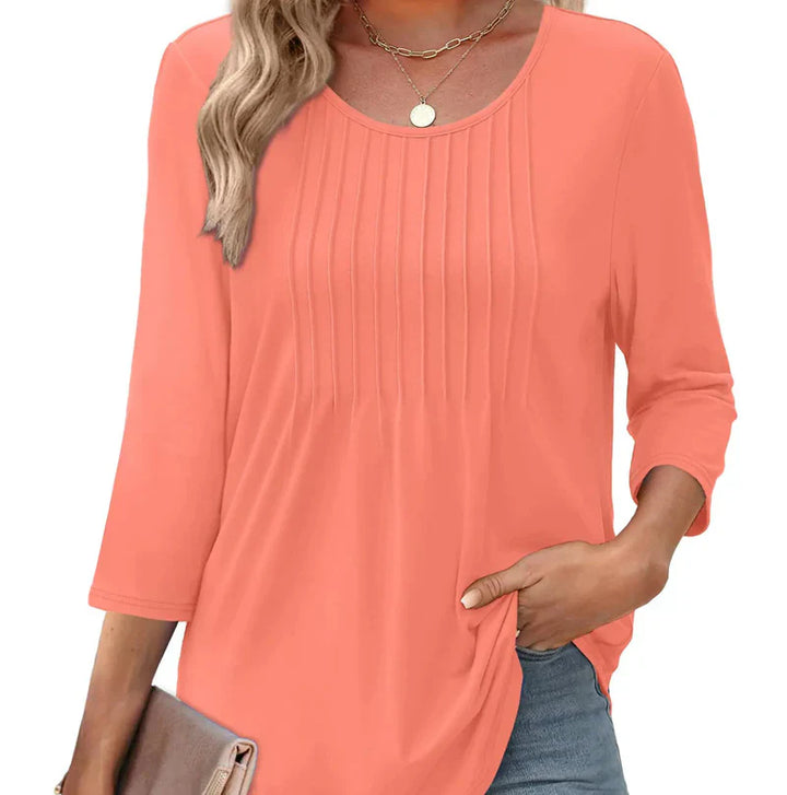 Lina™ | Blusa plisada elegante