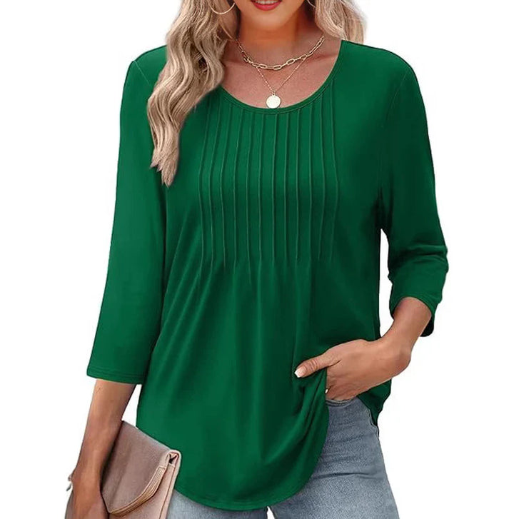 Lina™ | Blusa plisada elegante