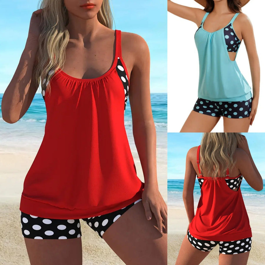Ana&José™ | 🏖️ Verano Ardiente – 50% DESCUENTO 👙 Conjunto de Bikini de Dos Piezas para Mujer con Lunares
