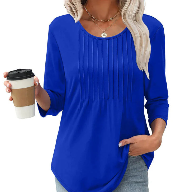 Lina™ | Blusa plisada elegante