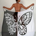 Maia™ | Vestido pareo con estampado de mariposas