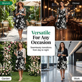 Ana&José™ | Elegante vestido de chifón para mujer con estampado floral