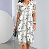 Ana&José™ | Elegante vestido de chifón para mujer con estampado floral