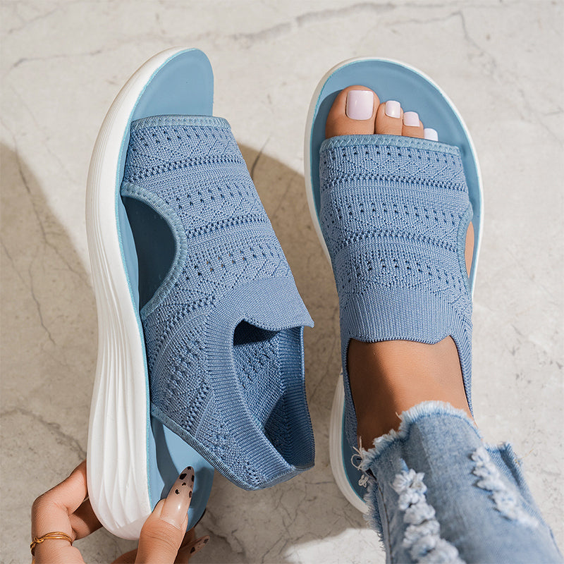 Ana&José™ | Sandalias con plataforma, de material transpirable para mujer