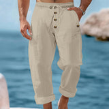 Ana&José™ | 👖 Pantalones de Lino Casual para Hombre con Cordón – ligeros, transpirables y cómodos – con cinturilla elástica y cordón ajustable – perfectos para el día a día, la oficina y el tiempo libre