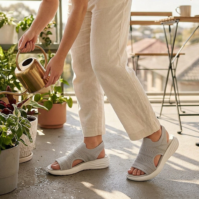 Ana&José™ | Sandalias con plataforma, de material transpirable para mujer